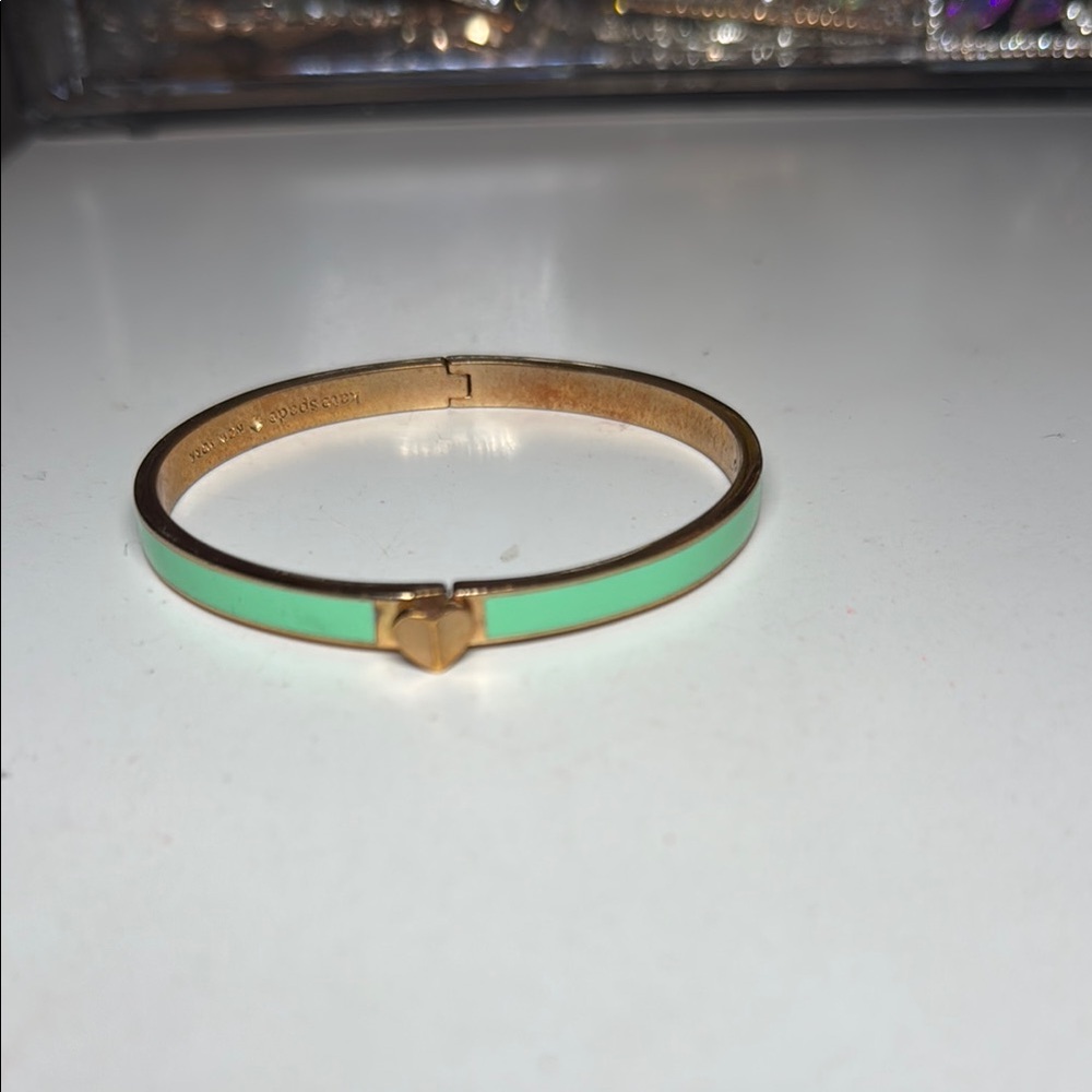 Kate Spade Mint Heart Bangle Bracelet